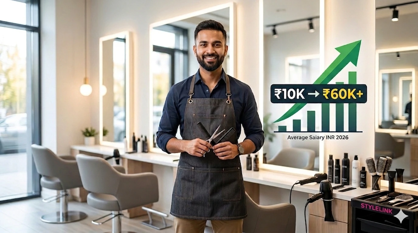 professional hair stylist career growth and salary opportunities in India