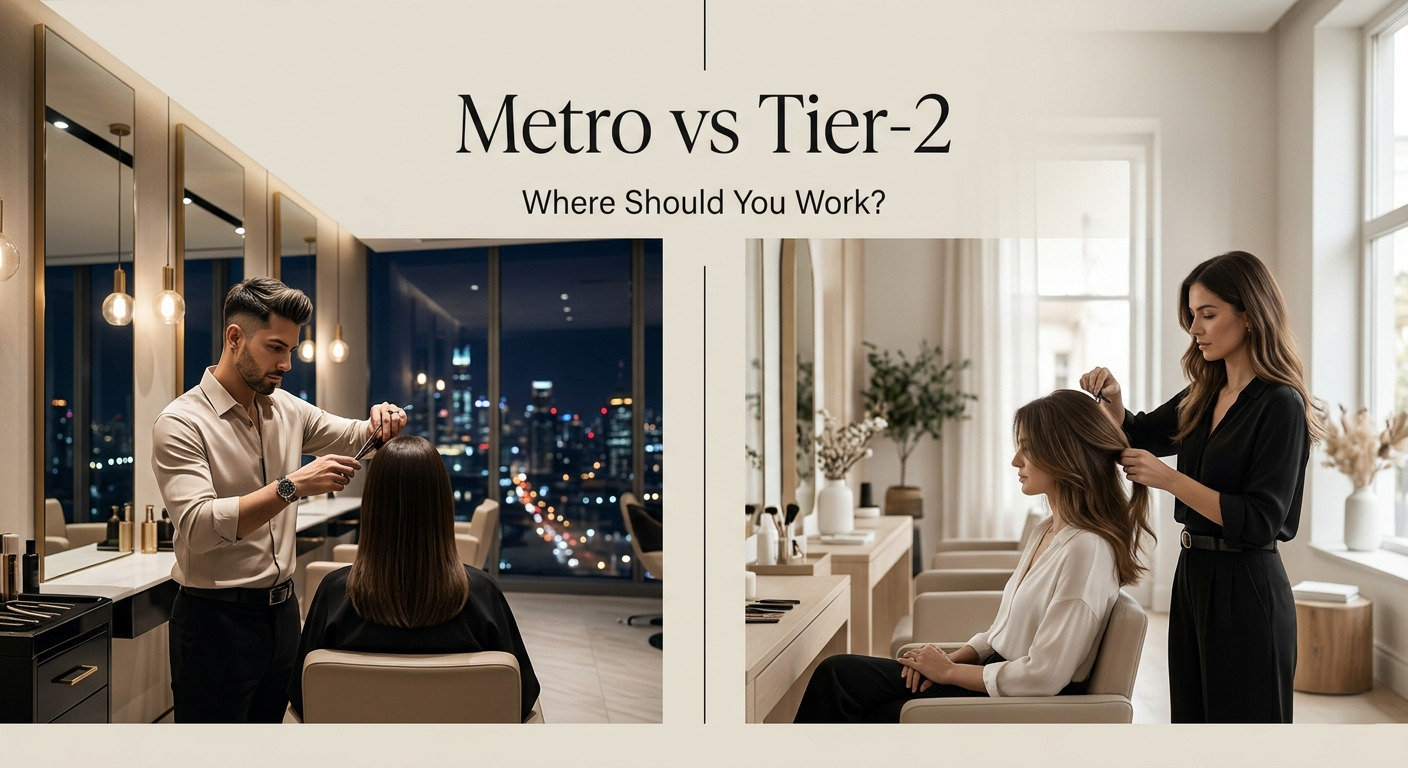 Hairdresser Salary in Metro Cities vs Tier-2 Cities in India