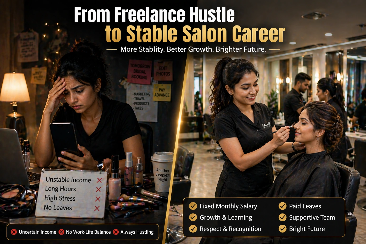 How to Switch from Freelance to Full Time Salon Job Successfully