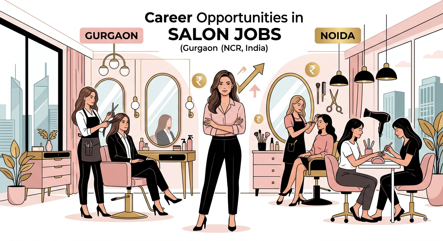 Salon Jobs in Gurgaon and Noida