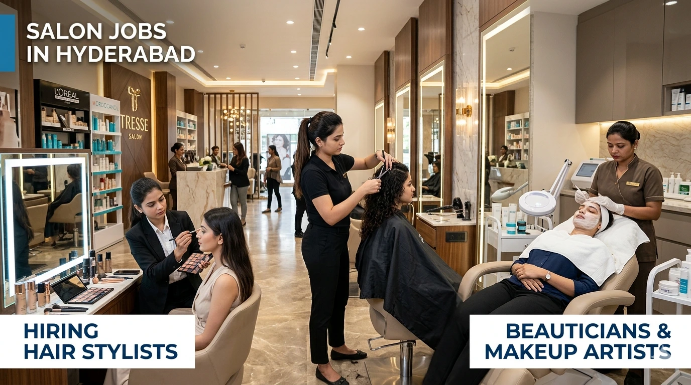 Salon Jobs in Hyderabad opportunities for hair stylists beauticians and makeup artists