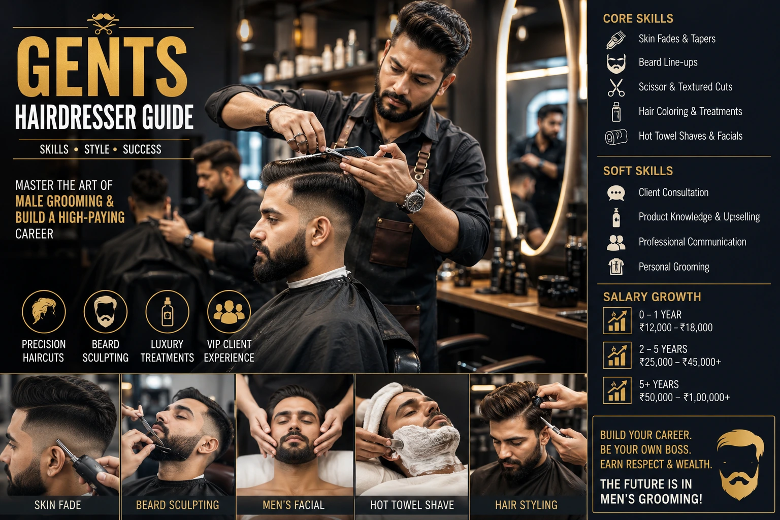Gents Hairdresser Guide: Skills, Services & Career Growth