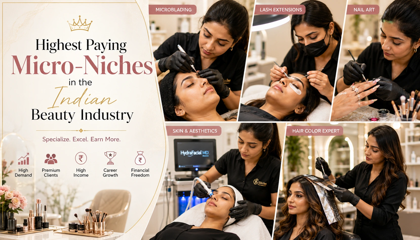Highest Paying Micro-Niches in the Indian Beauty Industry