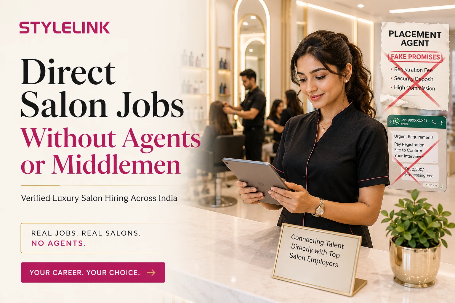 How to Get Direct Salon Jobs Without Agents or Middlemen in India
