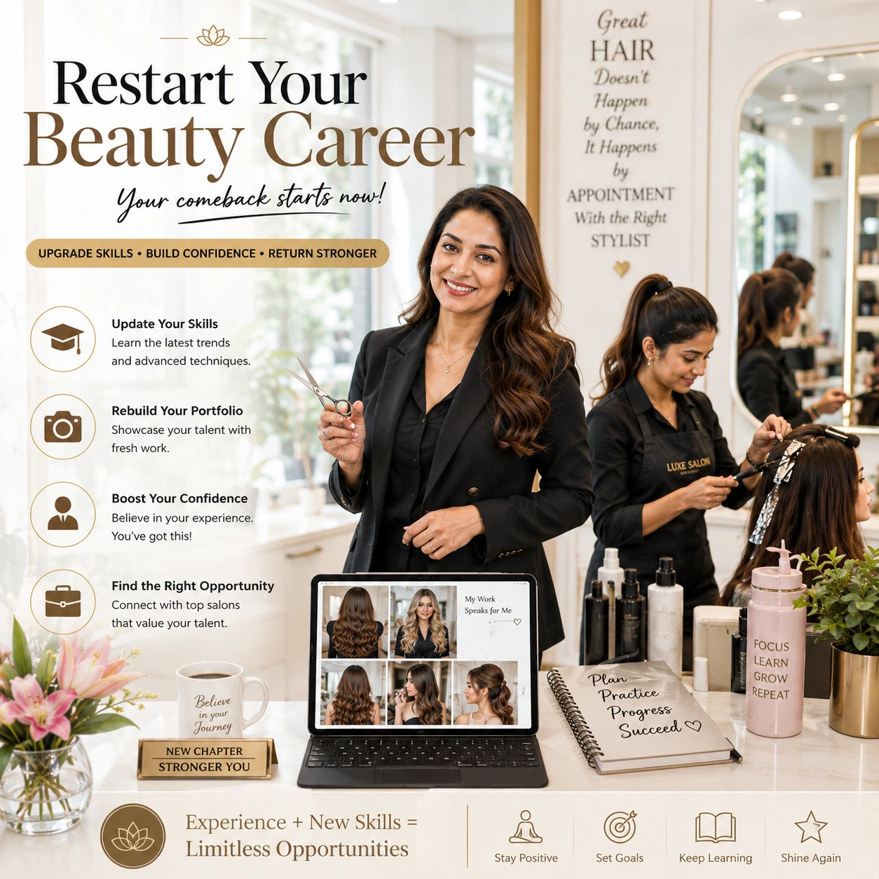 How to Successfully Restart Your Beauty Career After a Long Break