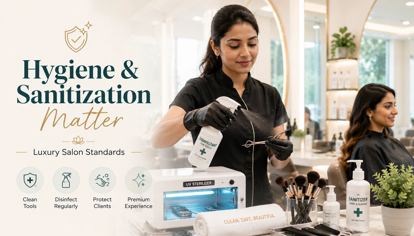 The Importance of Hygiene and Sanitization in Securing a Premium Salon Job