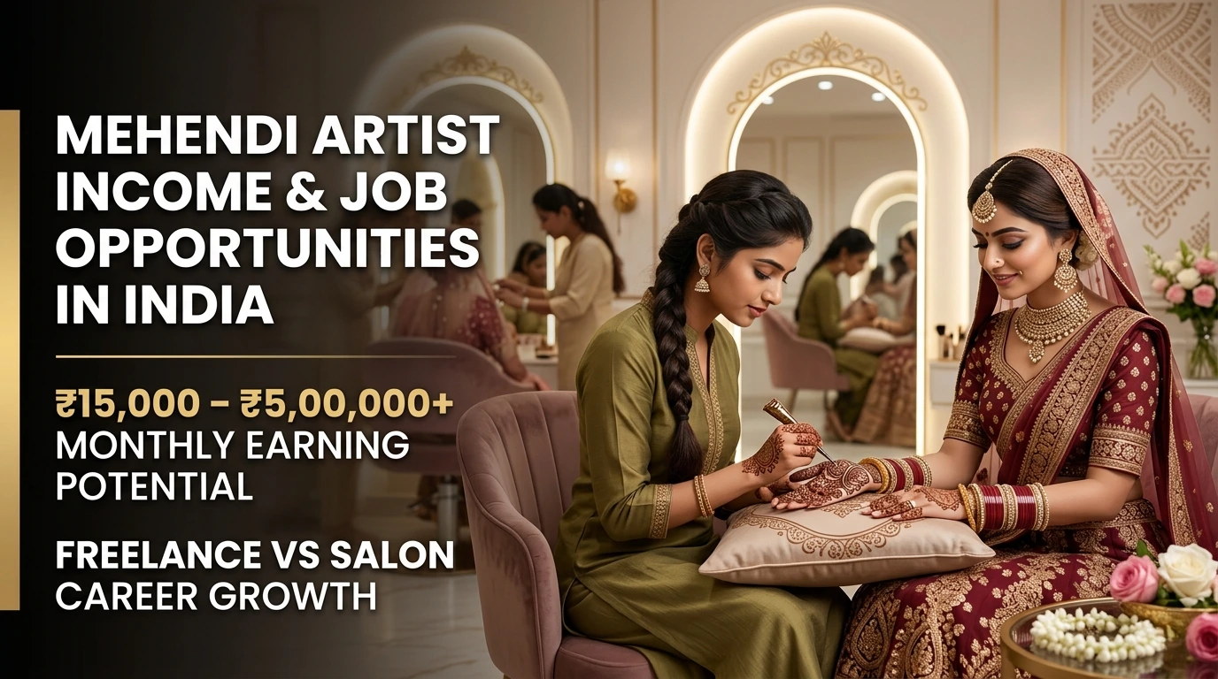 Mehendi Artist Income and Job Opportunities in India