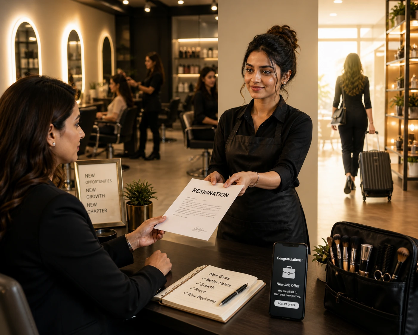 How to Resign from Your Salon Job Professionally Without Burning Bridges