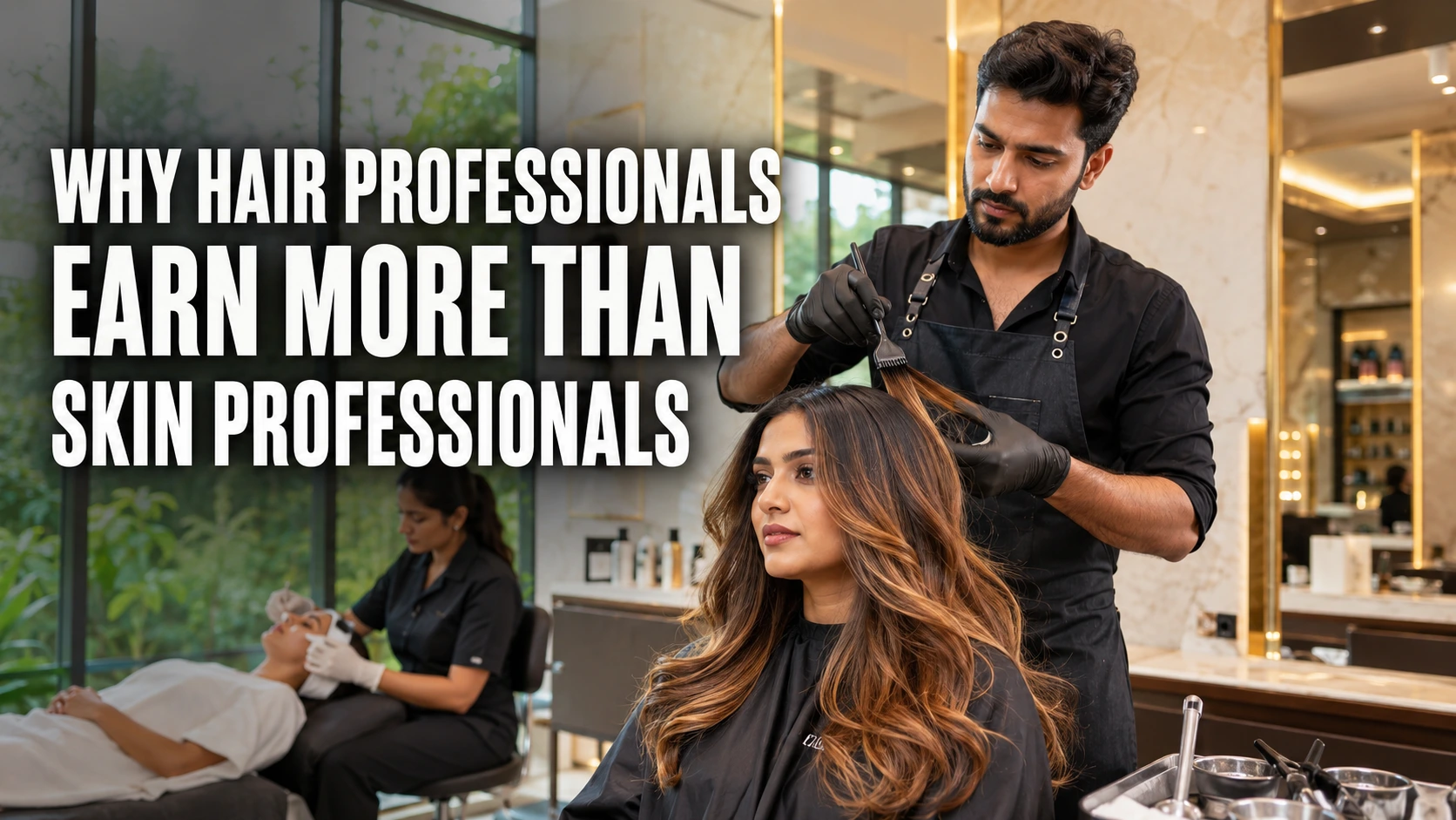 Why Hair Care Professionals Usually Earn More Than Skin Care Professionals in India
