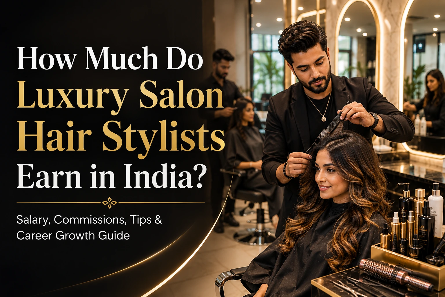 How Much Do Luxury Salon Hair Stylists Earn in India?