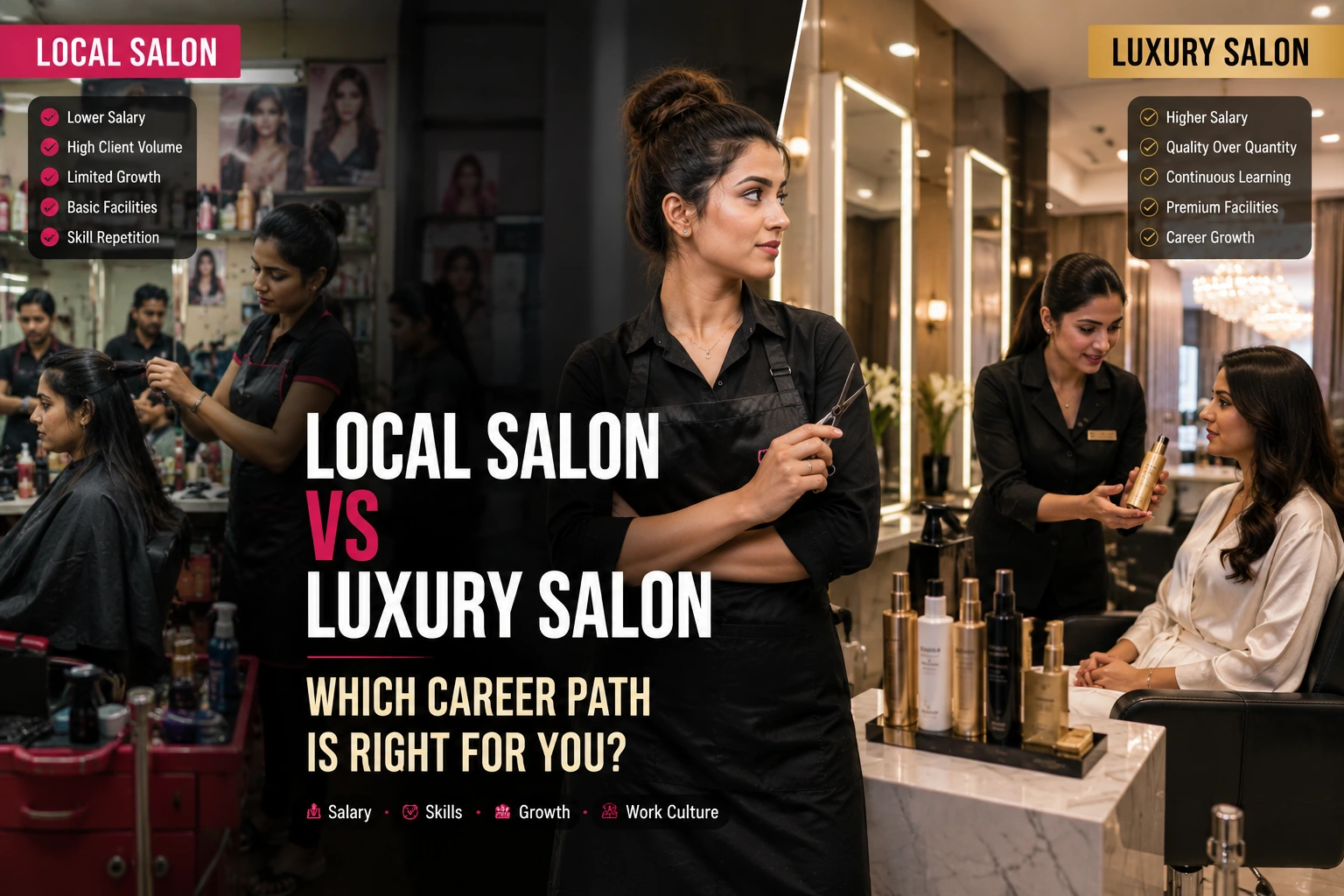 How to Choose Between Working in a Local Salon vs Luxury Salon