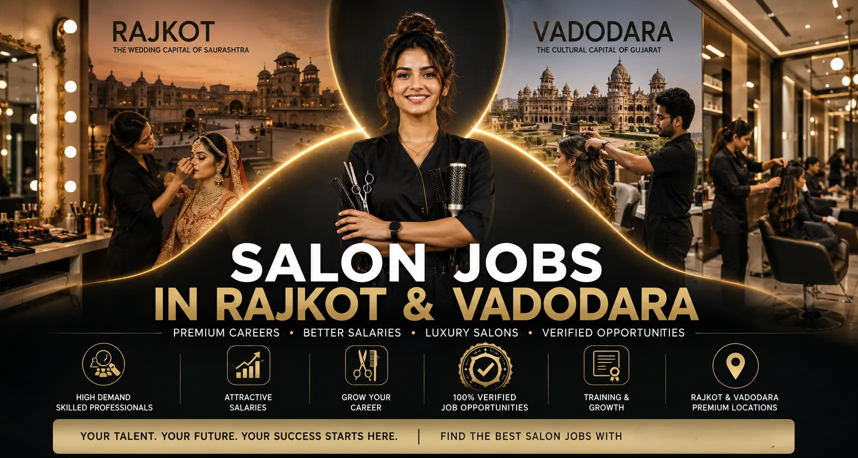 Salon Jobs in Rajkot and Vadodara – Beauty Industry Expansion